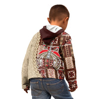 Samoa Tapau Kid Hoodie Samoan Siapo Pattern - Wonder Print Shop
