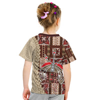 Samoa Tapau Kid T Shirt Samoan Siapo Pattern - Wonder Print Shop