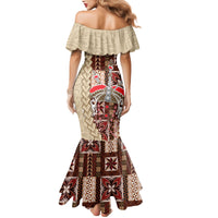 Samoa Tapau Mermaid Dress Samoan Siapo Pattern - Wonder Print Shop