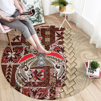 samoa-tapau-round-carpet-samoan-siapo-pattern
