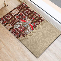 Samoa Tapau Rubber Doormat Samoan Siapo Pattern - Wonder Print Shop
