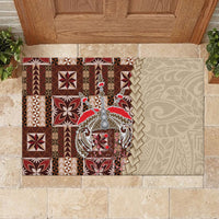 Samoa Tapau Rubber Doormat Samoan Siapo Pattern - Wonder Print Shop