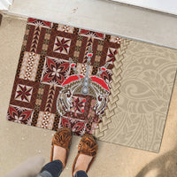 Samoa Tapau Rubber Doormat Samoan Siapo Pattern - Wonder Print Shop