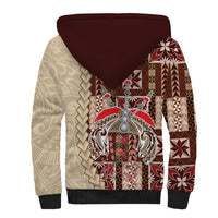 Samoa Tapau Sherpa Hoodie Samoan Siapo Pattern - Wonder Print Shop