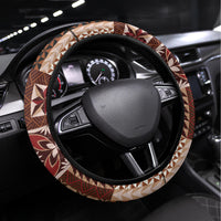 Samoa Tapau Steering Wheel Cover Samoan Siapo Pattern - Wonder Print Shop