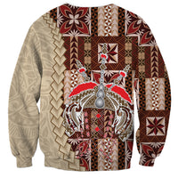 Samoa Tapau Sweatshirt Samoan Siapo Pattern - Wonder Print Shop