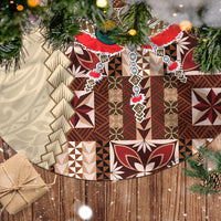Samoa Tapau Tree Skirt Samoan Siapo Pattern - Wonder Print Shop