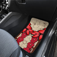 Samoa Siapo Car Mats Tapa Pattern Mix Ula Fala Hibiscus - Wonder Print Shop