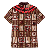 Samoa Siapo Family Matching Mermaid Dress and Hawaiian Shirt Tapa Pattern Mix Ula Fala Hibiscus - Wonder Print Shop