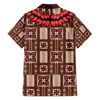 Samoa Siapo Hawaiian Shirt Tapa Pattern Mix Ula Fala Hibiscus - Wonder Print Shop