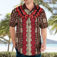 Samoa Siapo Hawaiian Shirt Tapa Pattern Mix Ula Fala Hibiscus - Wonder Print Shop