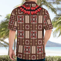 Samoa Siapo Hawaiian Shirt Tapa Pattern Mix Ula Fala Hibiscus - Wonder Print Shop