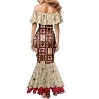 Samoa Siapo Mermaid Dress Tapa Pattern Mix Ula Fala Hibiscus - Wonder Print Shop