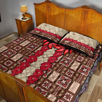 Samoa Siapo Quilt Bed Set Tapa Pattern Mix Ula Fala Hibiscus - Wonder Print Shop