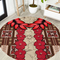 samoa-siapo-round-carpet-tapa-pattern-mix-ula-fala-hibiscus
