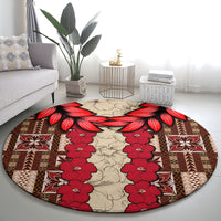 samoa-siapo-round-carpet-tapa-pattern-mix-ula-fala-hibiscus