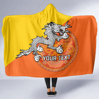 personalised-bhutan-national-day-hooded-blanket-coat-of-arms-mix-flag-style