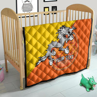 Personalised Bhutan National Day Quilt Coat Of Arms Mix Flag Style - Wonder Print Shop