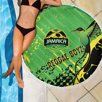 Jamaica Football Beach Blanket Come On Reggae Boyz Red-billed streamertail - Wonder Print Shop