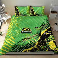 Jamaica Football Bedding Set Come On Reggae Boyz Red-billed streamertail - Wonder Print Shop