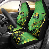 Jamaica Football Car Seat Cover Come On Reggae Boyz Red-billed streamertail - Wonder Print Shop