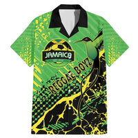 Custom Jamaica Football Family Matching Mermaid Dress and Hawaiian Shirt Come On Reggae Boyz Red-billed streamertail - Wonder Print Shop