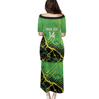 Custom Jamaica Football Family Matching Puletasi and Hawaiian Shirt Come On Reggae Boyz Red-billed streamertail - Wonder Print Shop