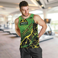 Custom Jamaica Football Men Tank Top Come On Reggae Boyz Red-billed streamertail - Wonder Print Shop