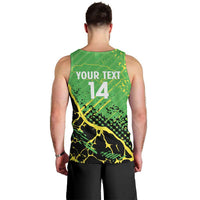 Custom Jamaica Football Men Tank Top Come On Reggae Boyz Red-billed streamertail - Wonder Print Shop