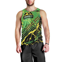 Custom Jamaica Football Men Tank Top Come On Reggae Boyz Red-billed streamertail - Wonder Print Shop