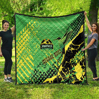 Jamaica Football Quilt Come On Reggae Boyz Red-billed streamertail - Wonder Print Shop
