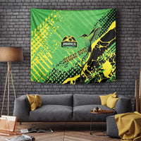 Jamaica Football Tapestry Come On Reggae Boyz Red-billed streamertail - Wonder Print Shop