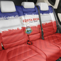 Costa Rica Football Back Car Seat Cover Map With Los Ticos Sporty Style - Wonder Print Shop