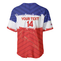 Custom Costa Rica Football Baseball Jersey Map With Los Ticos Sporty Style - Wonder Print Shop