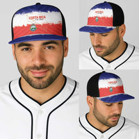 Costa Rica Football Baseball Net Cap Map With Los Ticos Sporty Style - Wonder Print Shop
