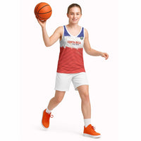 Custom Costa Rica Football Basketball Jersey Map With Los Ticos Sporty Style - Wonder Print Shop