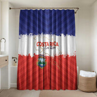 Costa Rica Football Bathroom Set Map With Los Ticos Sporty Style - Wonder Print Shop