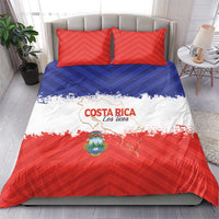 Costa Rica Football Bedding Set Map With Los Ticos Sporty Style - Wonder Print Shop
