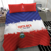 Costa Rica Football Bedding Set Map With Los Ticos Sporty Style - Wonder Print Shop