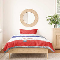Costa Rica Football Bedding Set Map With Los Ticos Sporty Style - Wonder Print Shop