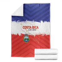 Costa Rica Football Blanket Map With Los Ticos Sporty Style - Wonder Print Shop