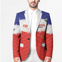 Custom Costa Rica Football Blazer Map With Los Ticos Sporty Style - Wonder Print Shop
