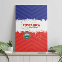 Costa Rica Football Canvas Wall Art Map With Los Ticos Sporty Style - Wonder Print Shop