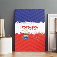 Costa Rica Football Canvas Wall Art Map With Los Ticos Sporty Style - Wonder Print Shop
