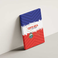 Costa Rica Football Canvas Wall Art Map With Los Ticos Sporty Style - Wonder Print Shop