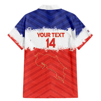 Custom Costa Rica Football Family Matching Mermaid Dress and Hawaiian Shirt Map With Los Ticos Sporty Style - Wonder Print Shop