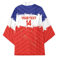 Custom Costa Rica Football Kimono Map With Los Ticos Sporty Style - Wonder Print Shop