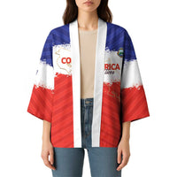Custom Costa Rica Football Kimono Map With Los Ticos Sporty Style - Wonder Print Shop