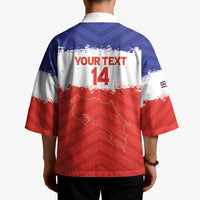 Custom Costa Rica Football Kimono Map With Los Ticos Sporty Style - Wonder Print Shop