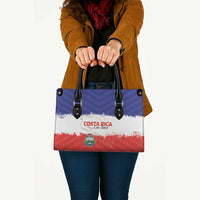 Costa Rica Football Leather Bag Map With Los Ticos Sporty Style - Wonder Print Shop